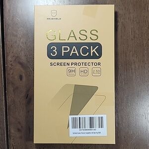 Mr. Shield Glass Screen Protector 3 Pack Data Frog R36S Brand New Sealed